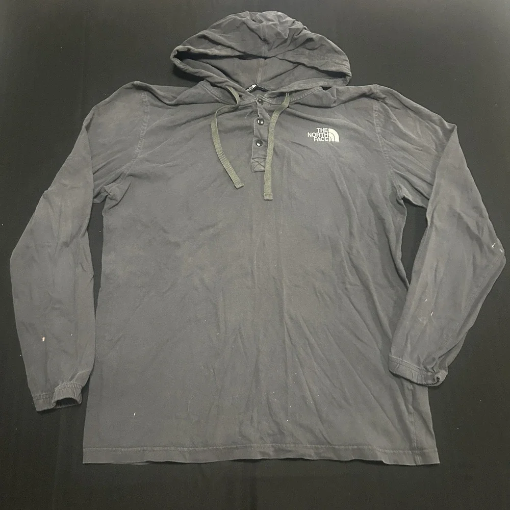 The North Face Henley Sweatshirt With Good Gray Men's XL Gray